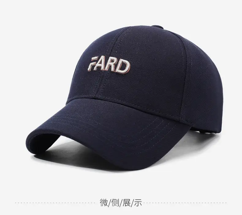 Men's Navy Blue Baseball Cap Korean Style — feature 10