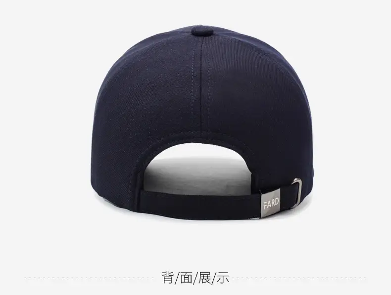 Men's Navy Blue Baseball Cap Korean Style — feature 12