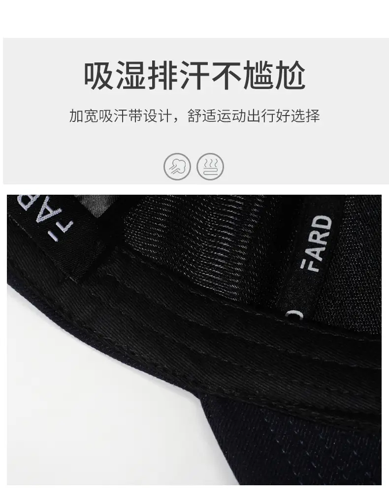 Men's Navy Blue Baseball Cap Korean Style — feature 3