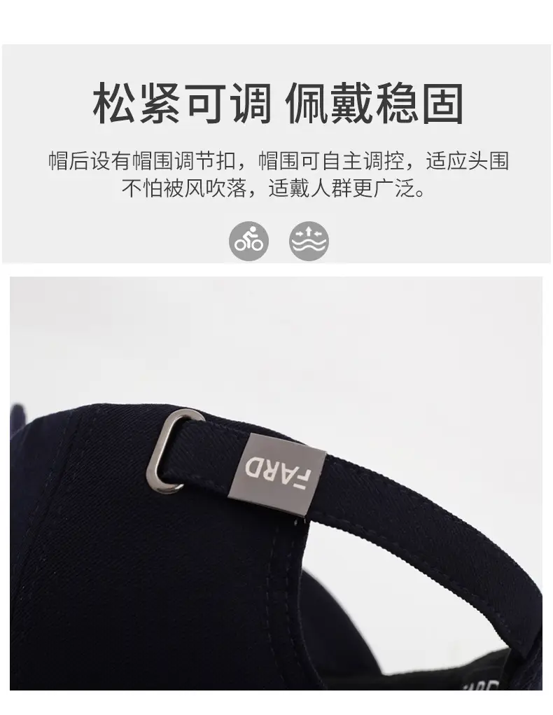 Men's Navy Blue Baseball Cap Korean Style — feature 4