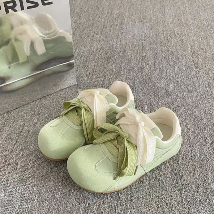 Women's Light Green Bow Casual Sneakers 2025 - Image 6