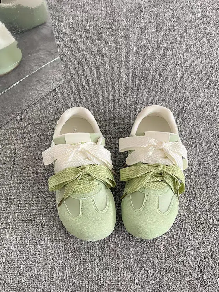 Women's Light Green Bow Casual Sneakers 2025 — feature 10