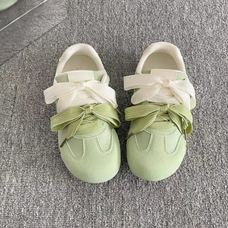 Women's Light Green Bow Casual Sneakers 2025 — feature 4