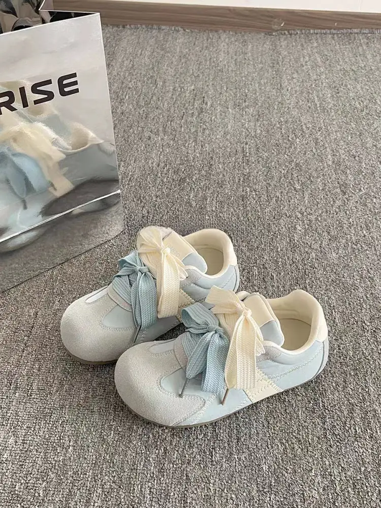Women's Light Green Bow Casual Sneakers 2025 — feature 6