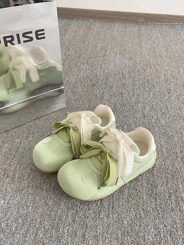 Women's Light Green Bow Casual Sneakers 2025 — feature 8