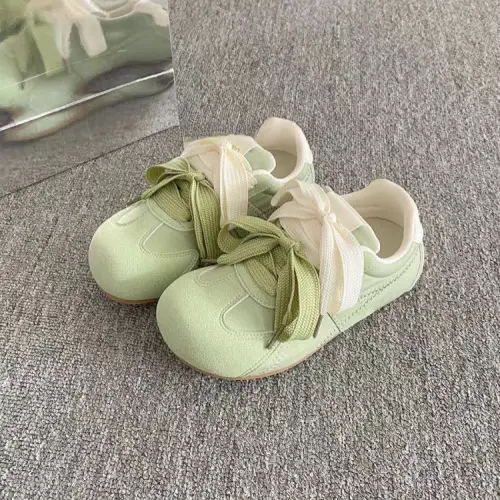 Women's Light Green Bow Casual Sneakers 2025 - Image 3