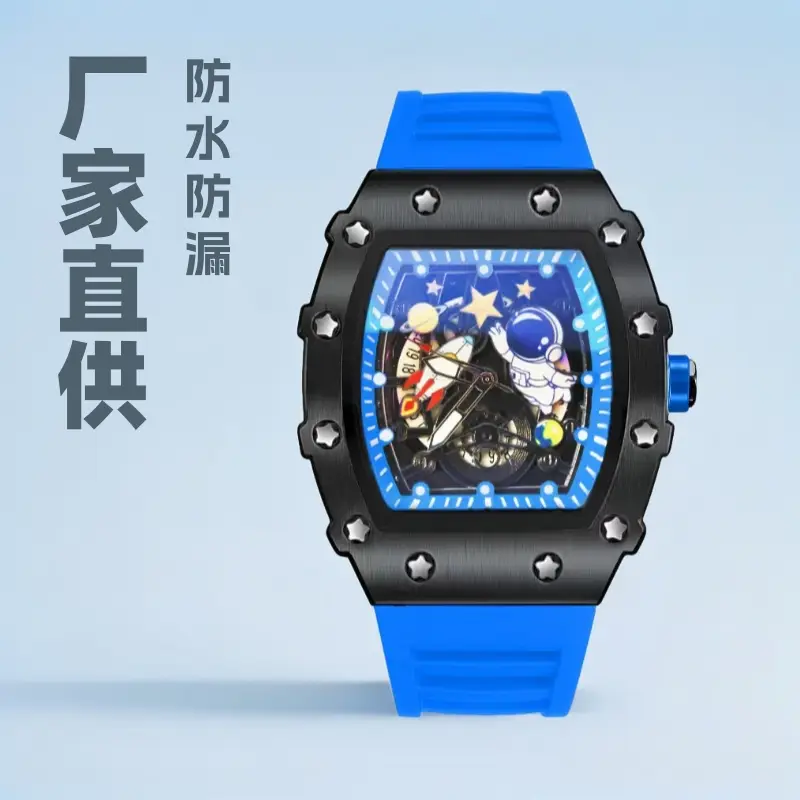 Factory Direct Barrel Watch for Men Waterproof Hollow Design - Image 12