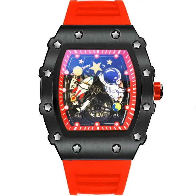 Factory Direct Barrel Watch for Men Waterproof Hollow Design - Image 13