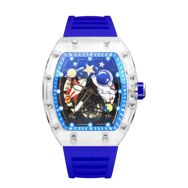 Factory Direct Barrel Watch for Men Waterproof Hollow Design — feature 2