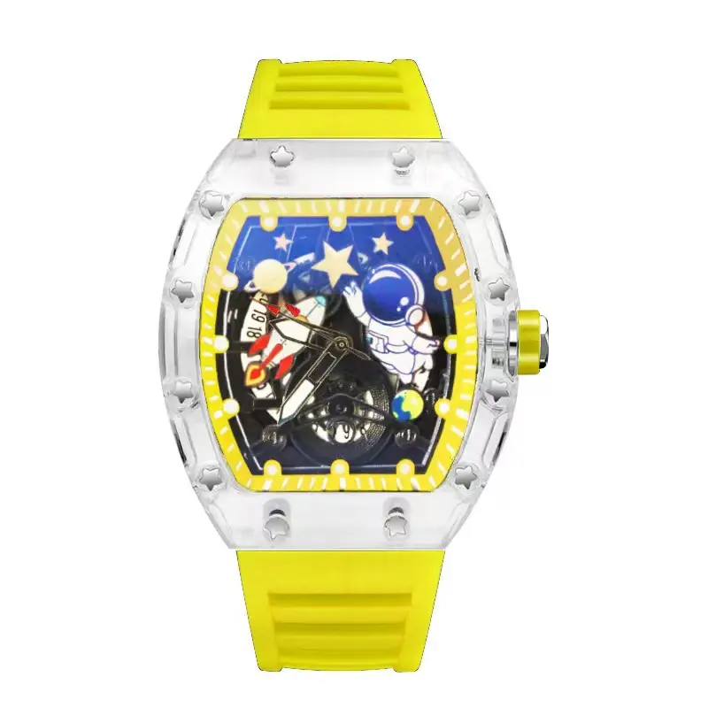 Factory Direct Barrel Watch for Men Waterproof Hollow Design — feature 6
