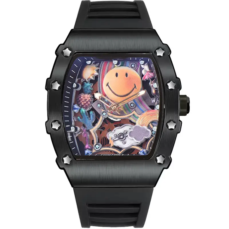 Barrel Shaped Luminous Men's Quartz Watch — feature 1