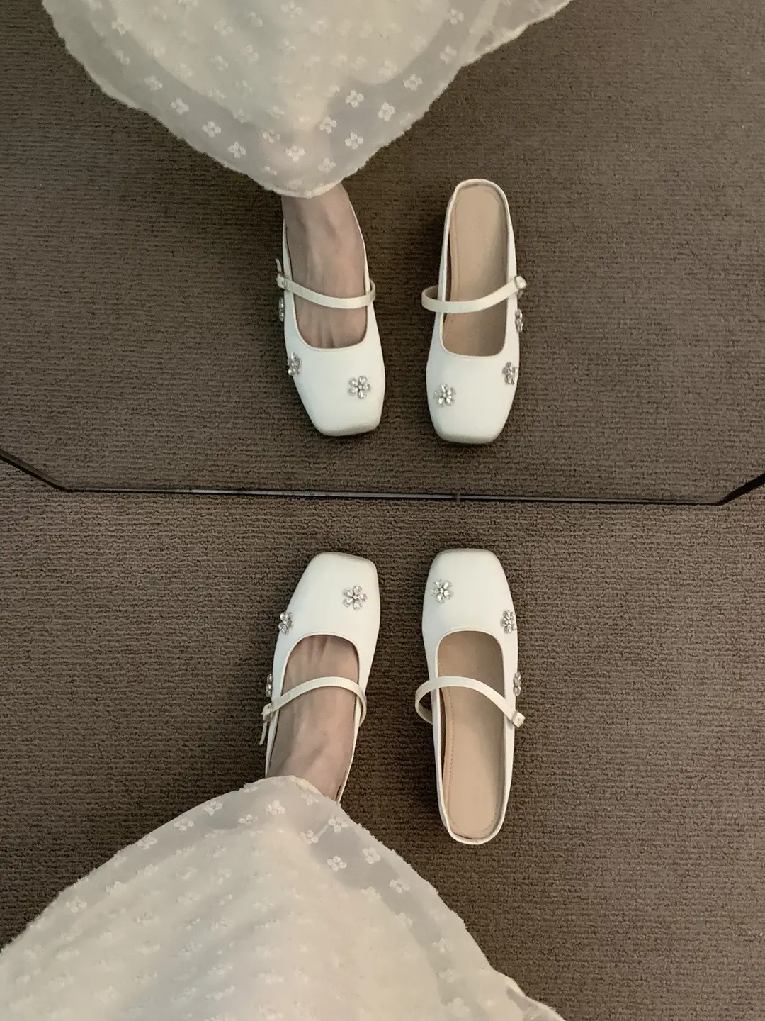 French-Style Silver Pointed-Toe Mules for Women, Suitable for Outdoor Wear, 2025 New Spring/Summer Gentle Mary Jane Shoes — feature 10