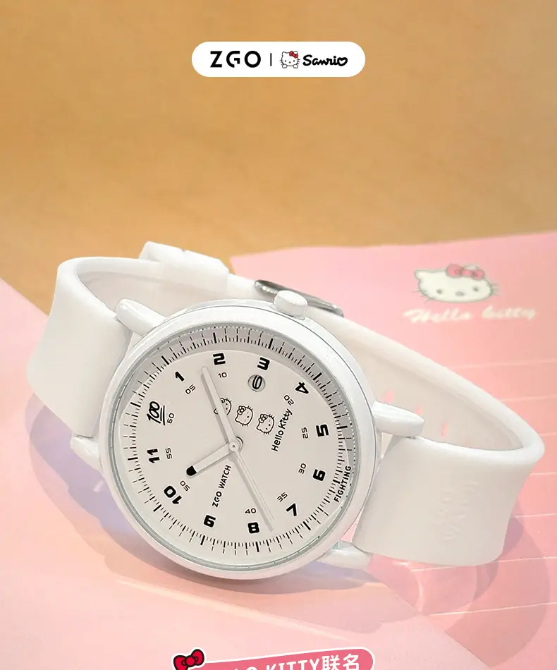 White Silicone Silent Women's Quartz Watch — feature 1