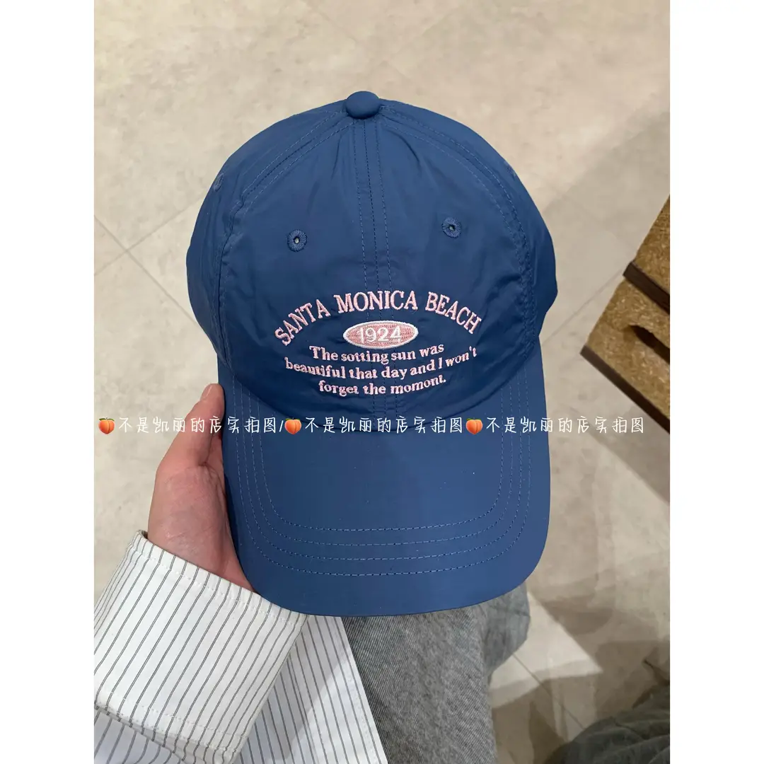 Women Summer Pink Letter Cap Large Cap - Image 2