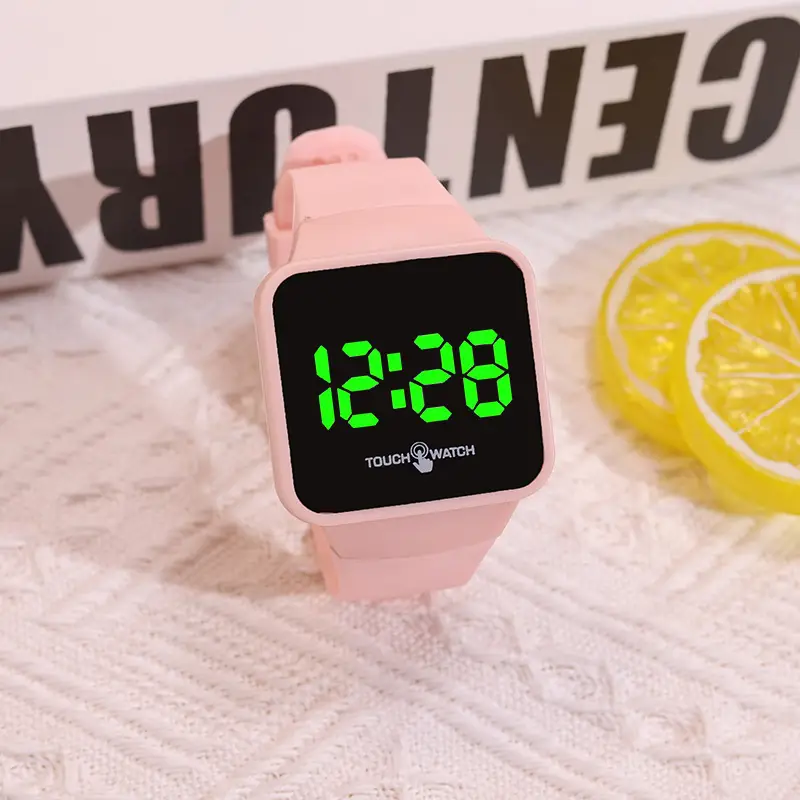 2025 Touch Screen Digital Watch Red White Couple Set - Image 3