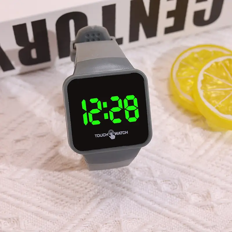 2025 Touch Screen Digital Watch Red White Couple Set - Image 5