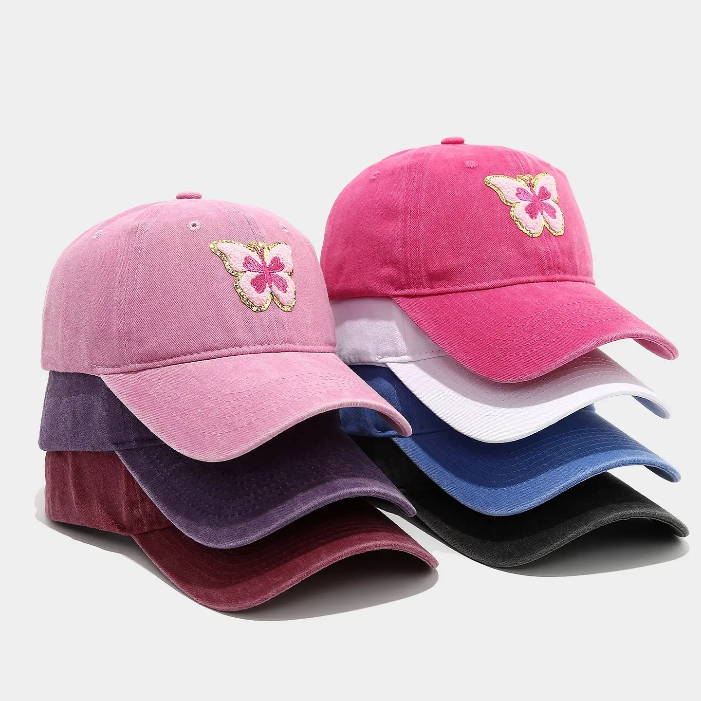 Blue Butterfly Baseball Cap for Women Summer - Image 8
