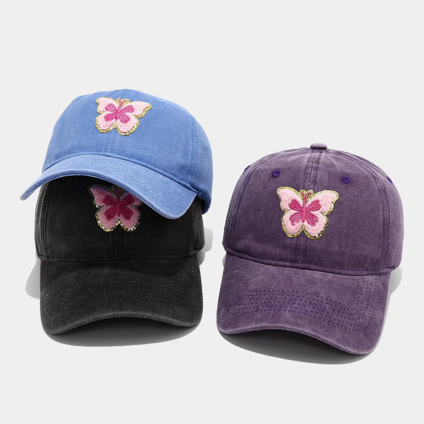 Blue Butterfly Baseball Cap for Women Summer - Image 9