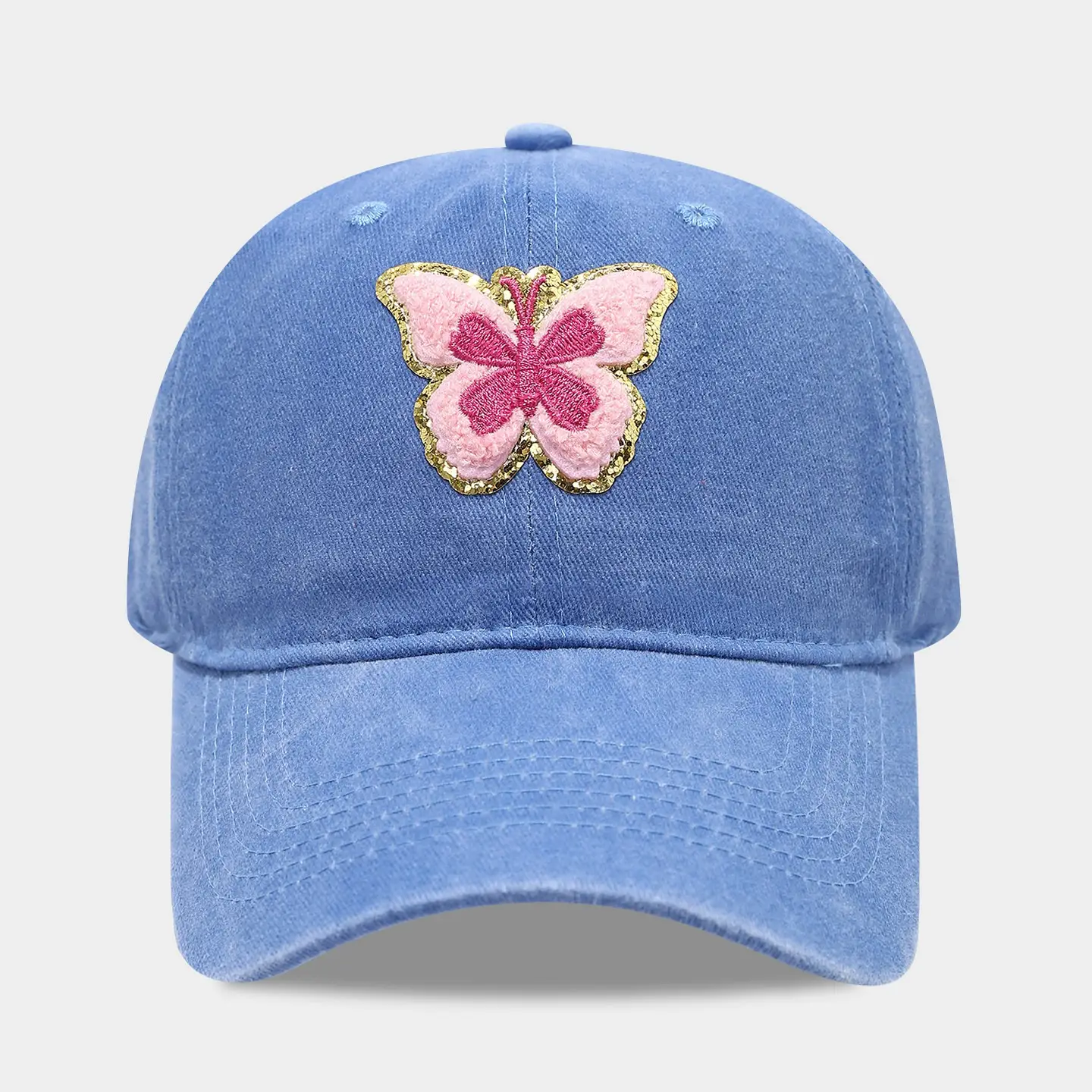 Blue Butterfly Baseball Cap for Women Summer - Image 6