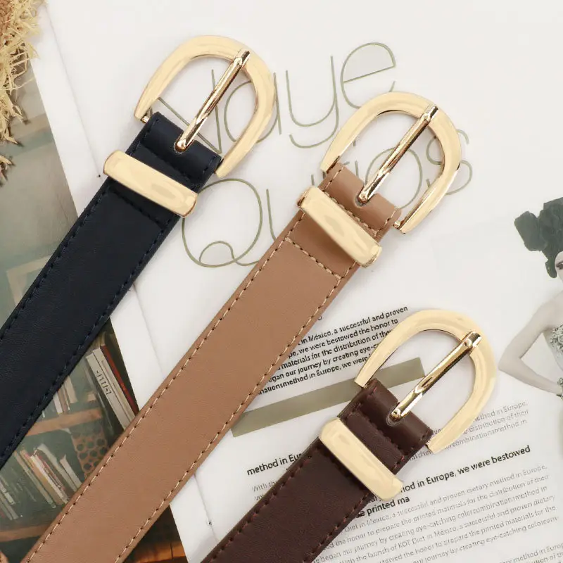 Navy High-End Women's Belt Set with Alloy Hardware - Image 11