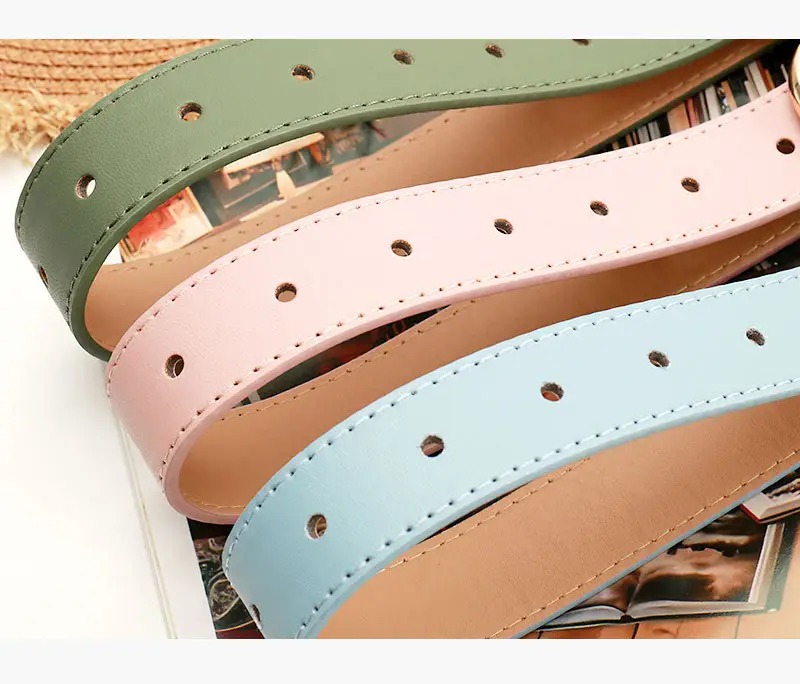 Navy High-End Women's Belt Set with Alloy Hardware — feature 34