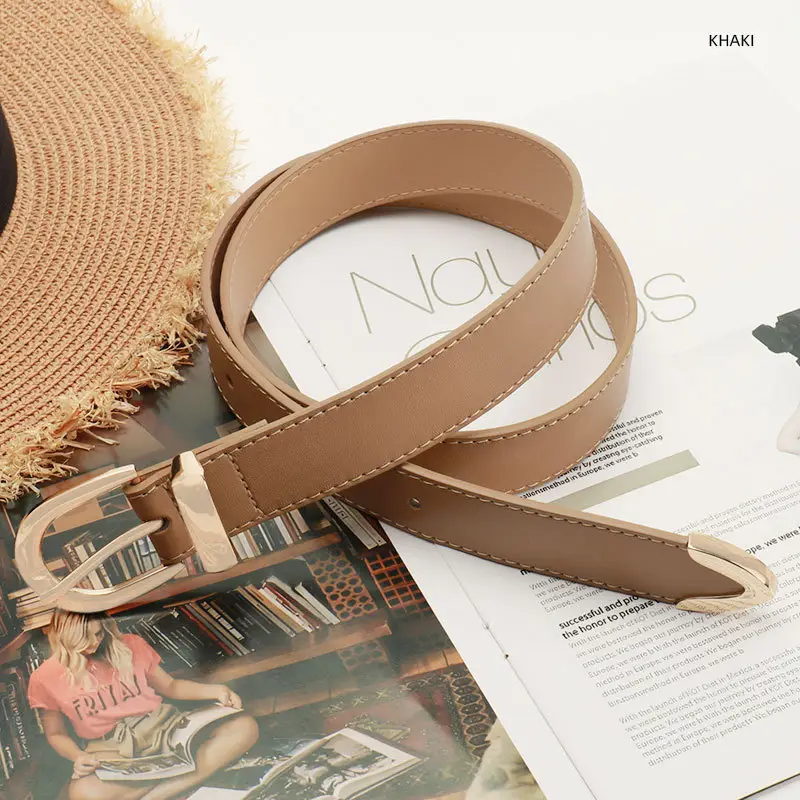 Navy High-End Women's Belt Set with Alloy Hardware - Image 2