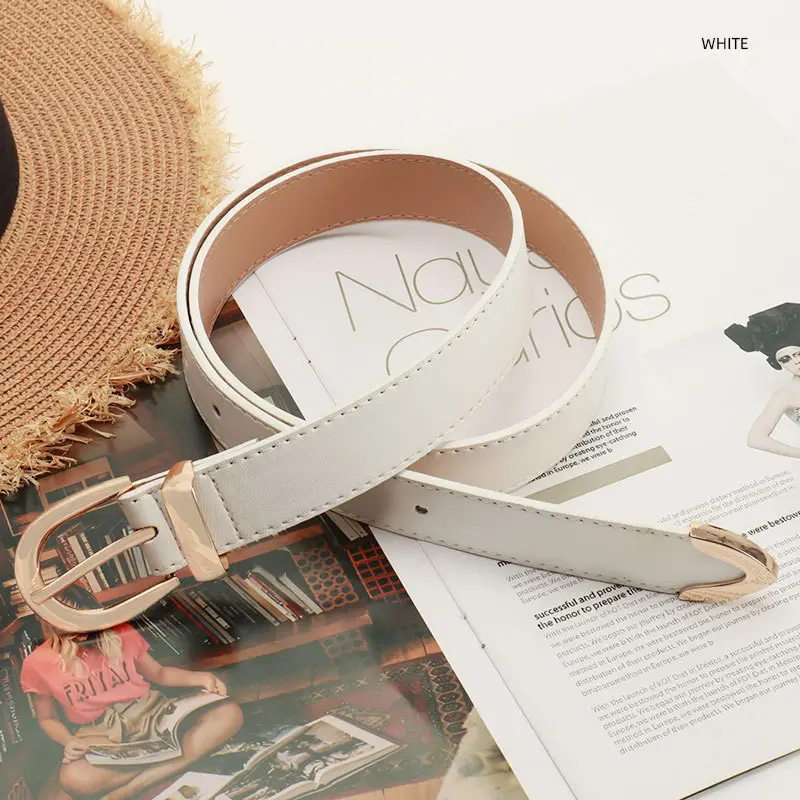 Navy High-End Women's Belt Set with Alloy Hardware - Image 3