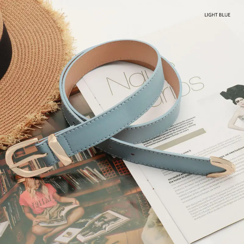 Navy High-End Women's Belt Set with Alloy Hardware - Image 7