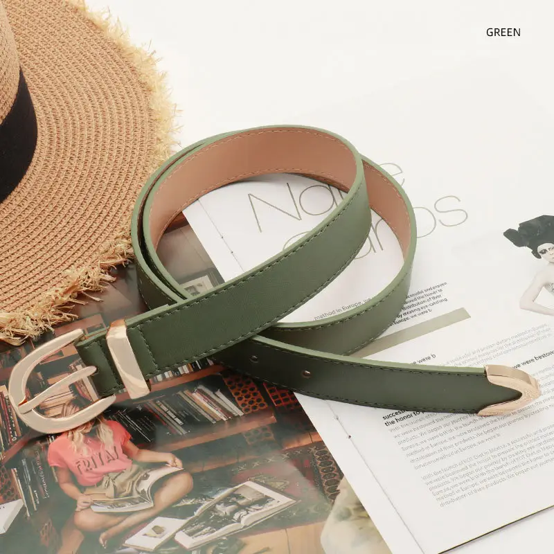 Navy High-End Women's Belt Set with Alloy Hardware - Image 8