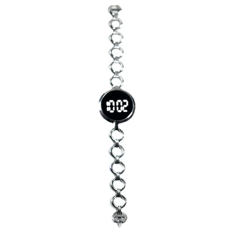 Digital Touch Screen Watch for Women Black Gold Silver - Image 9
