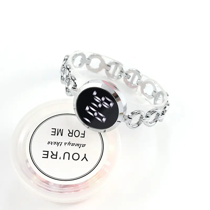 Digital Touch Screen Watch for Women Black Gold Silver — feature 11