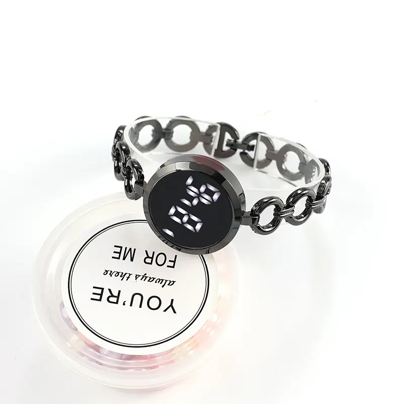 Digital Touch Screen Watch for Women Black Gold Silver — feature 12