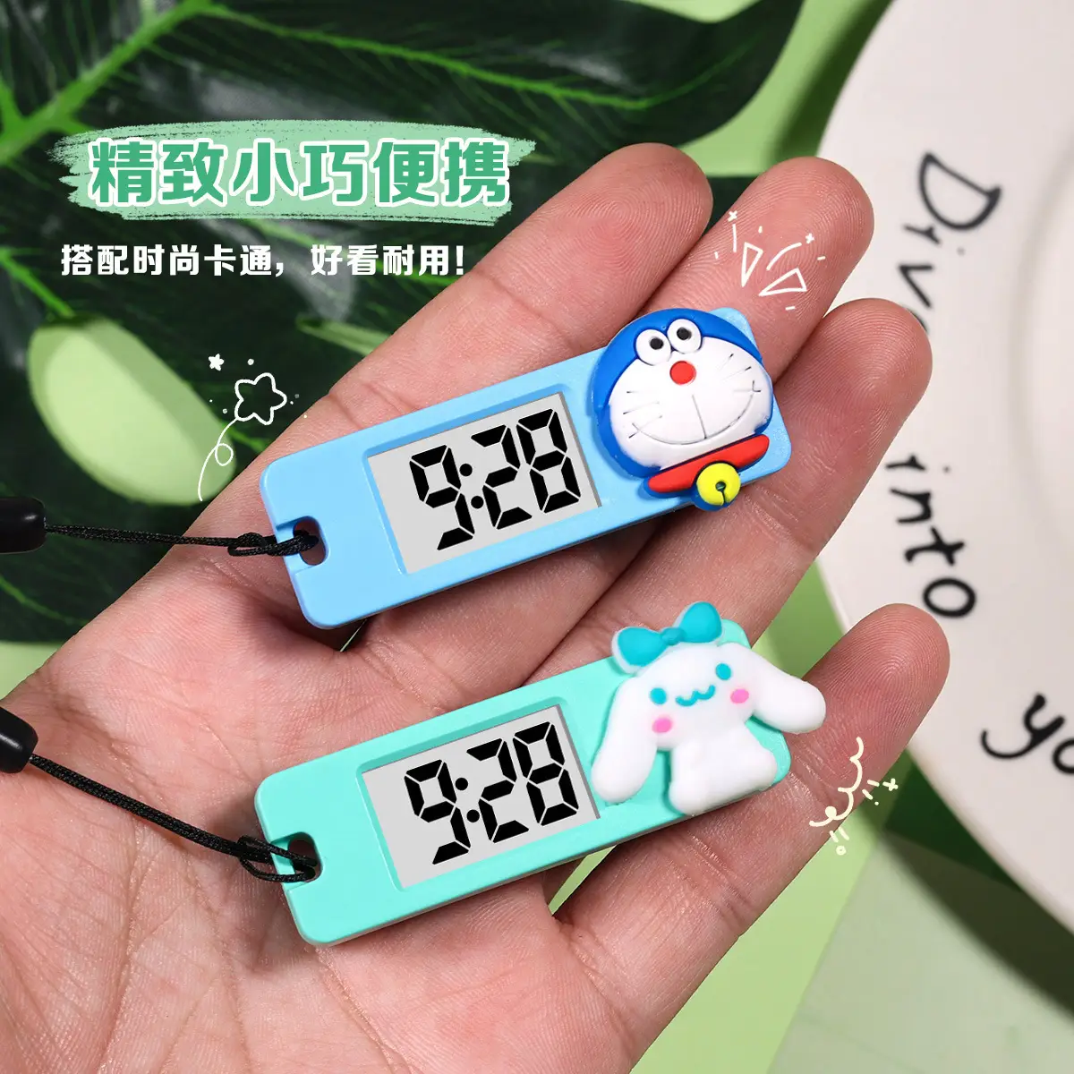 Mini Digital Watch with Button & Keychain - Image 5