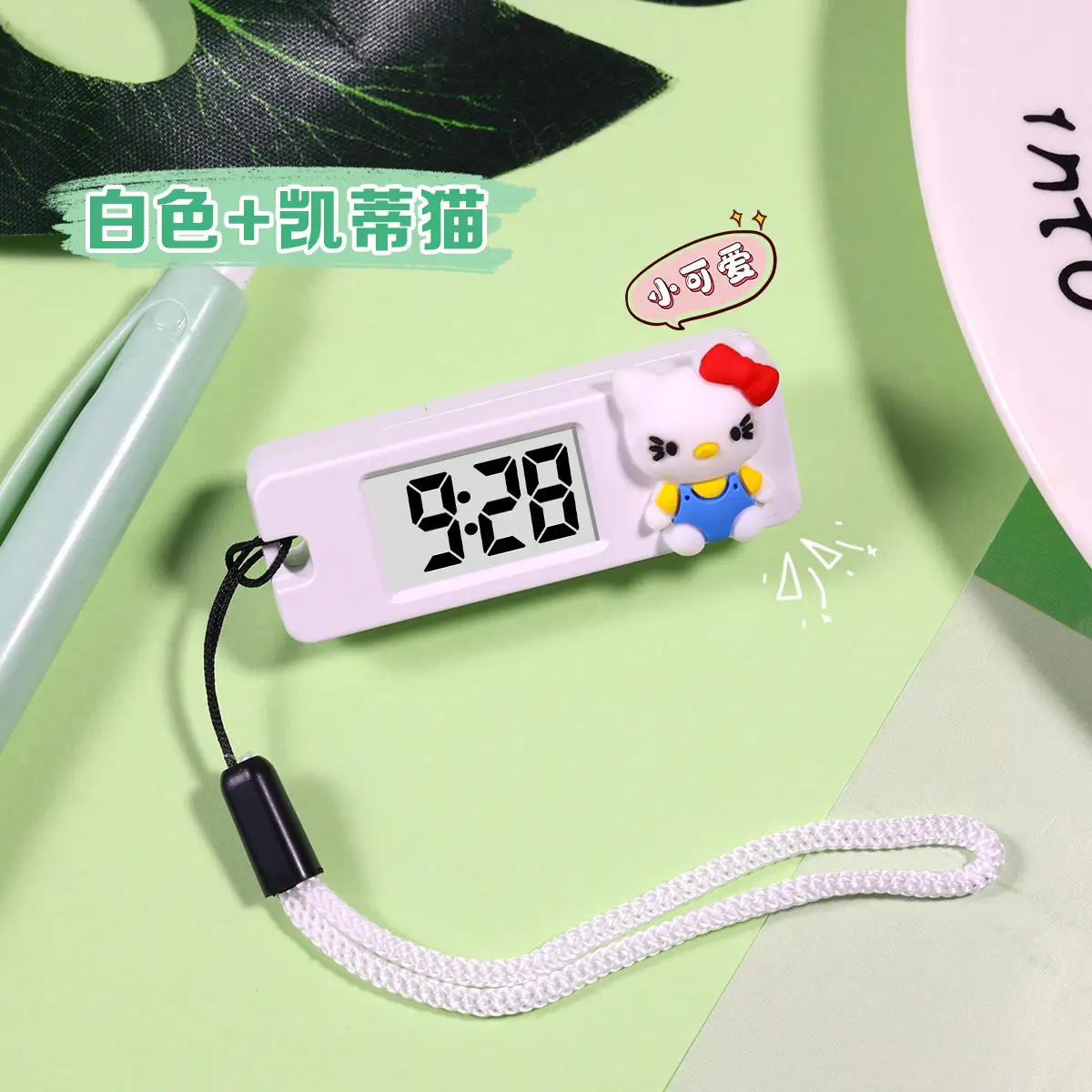 Mini Digital Watch with Button & Keychain - Image 2
