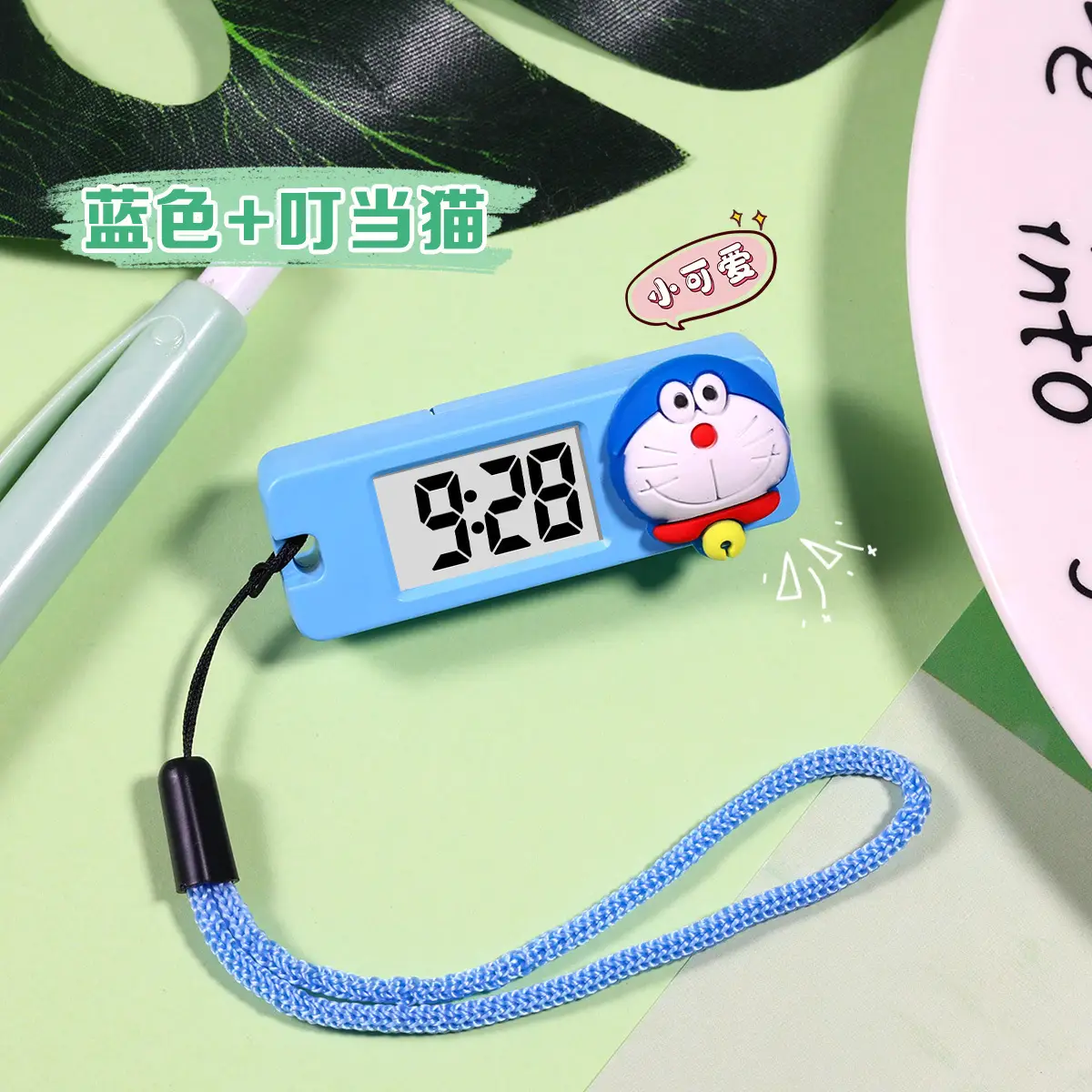 Mini Digital Watch with Button & Keychain - Image 3