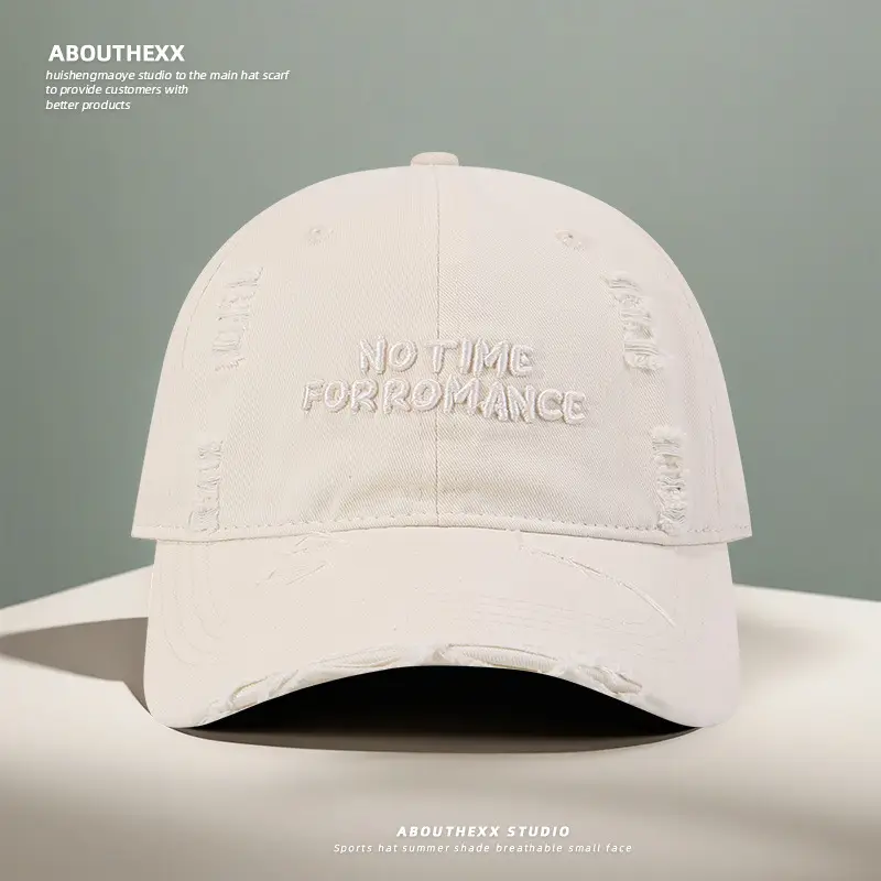 White Korean Style Baseball Cap for Women & Men - Image 5