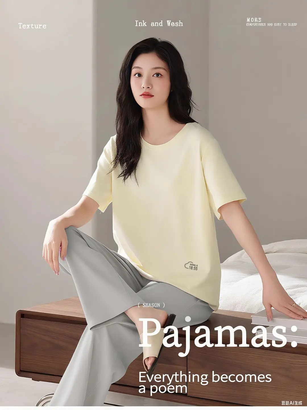 Modal Pajamas Set for Women Summer Loose Short-Sleeved T-Shirt Outer Wear Casual Pants Large Size Home Wear Two-Piece Set — feature 27