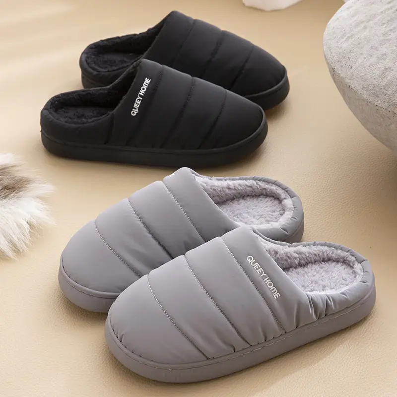2025 New Winter Cotton Slippers for Women, Non-Slip, Non-Stinky Feet, Home Warm Thick-Soled Waterproof Fleece-Lined Cotton Shoes for Men - Image 6
