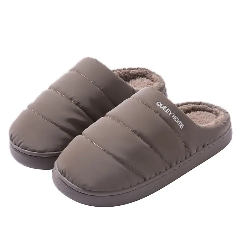 2025 New Winter Cotton Slippers for Women, Non-Slip, Non-Stinky Feet, Home Warm Thick-Soled Waterproof Fleece-Lined Cotton Shoes for Men - Image 8