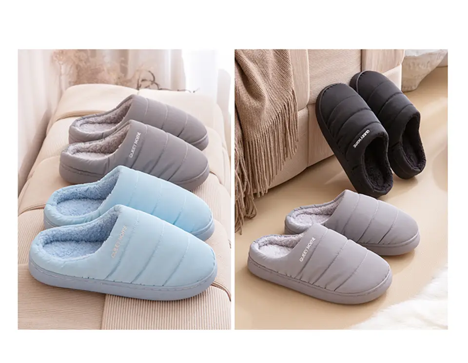 2025 New Winter Cotton Slippers for Women, Non-Slip, Non-Stinky Feet, Home Warm Thick-Soled Waterproof Fleece-Lined Cotton Shoes for Men — feature 8