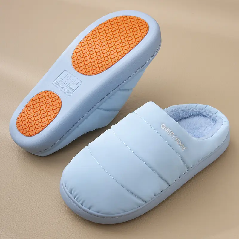 2025 New Winter Cotton Slippers for Women, Non-Slip, Non-Stinky Feet, Home Warm Thick-Soled Waterproof Fleece-Lined Cotton Shoes for Men - Image 3