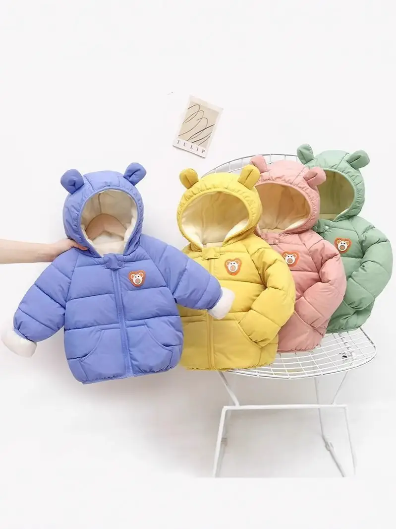 Children's down Jacket Thickeneded Infant Velvet Jacket Export Girl's Cotton-Padded Jacket Boy's Winter Jacket
