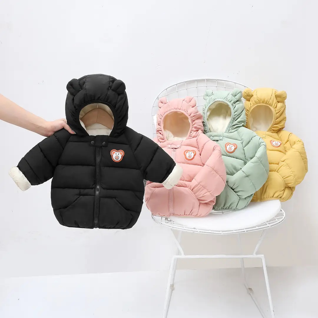 Children's down Jacket Thickeneded Infant Velvet Jacket Export Girl's Cotton-Padded Jacket Boy's Winter Jacket — feature 4