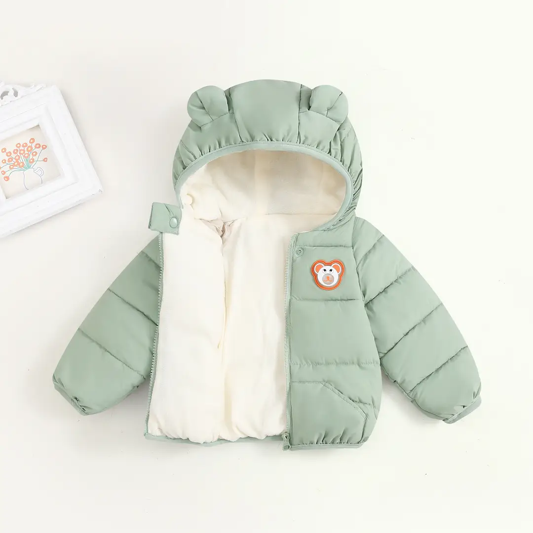 Children's down Jacket Thickeneded Infant Velvet Jacket Export Girl's Cotton-Padded Jacket Boy's Winter Jacket