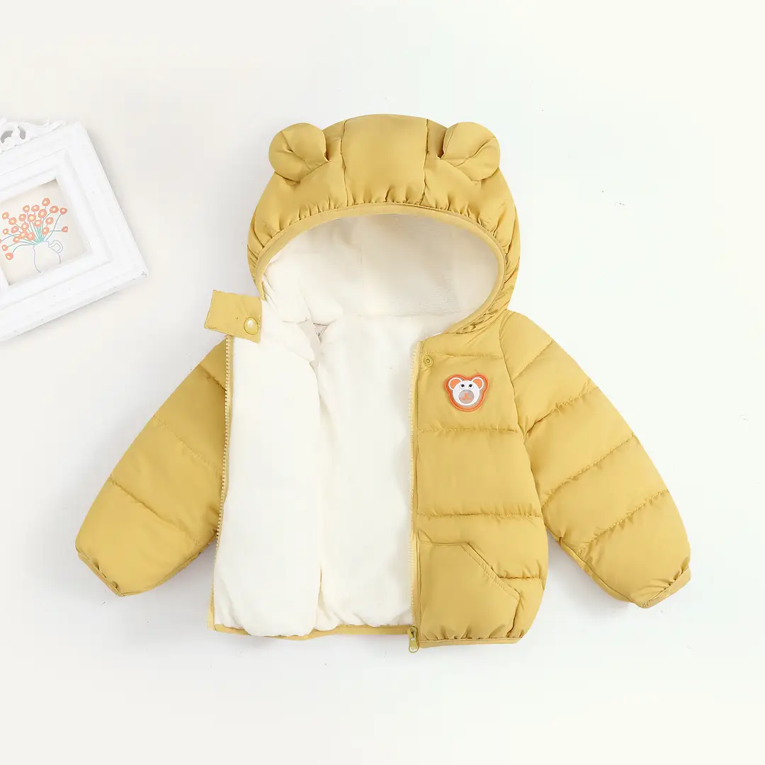 Children's down Jacket Thickeneded Infant Velvet Jacket Export Girl's Cotton-Padded Jacket Boy's Winter Jacket