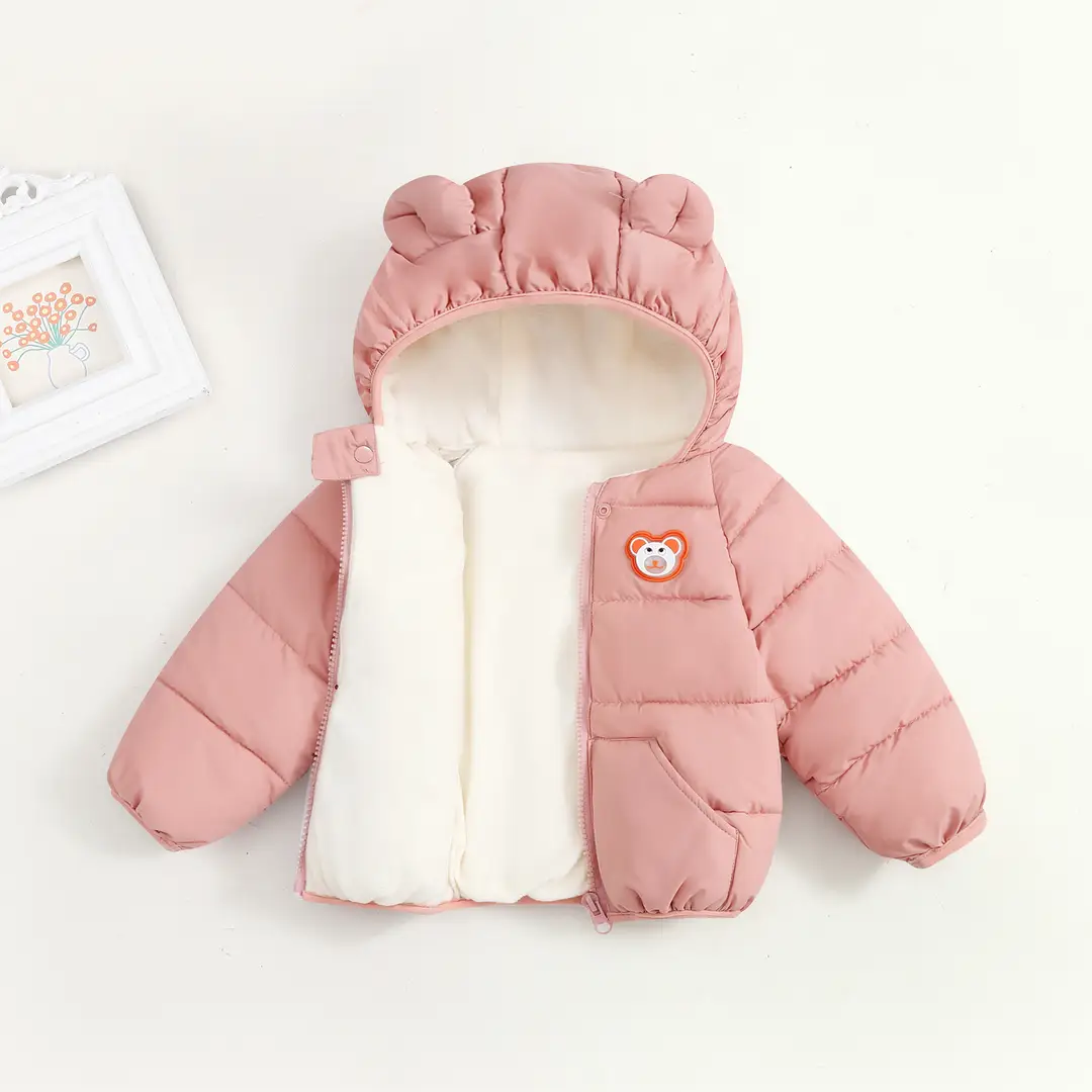 Children's down Jacket Thickeneded Infant Velvet Jacket Export Girl's Cotton-Padded Jacket Boy's Winter Jacket