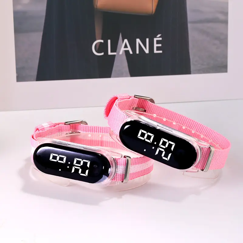 Pink Digital Watch with Waterproof Strap for Girls - Image 10