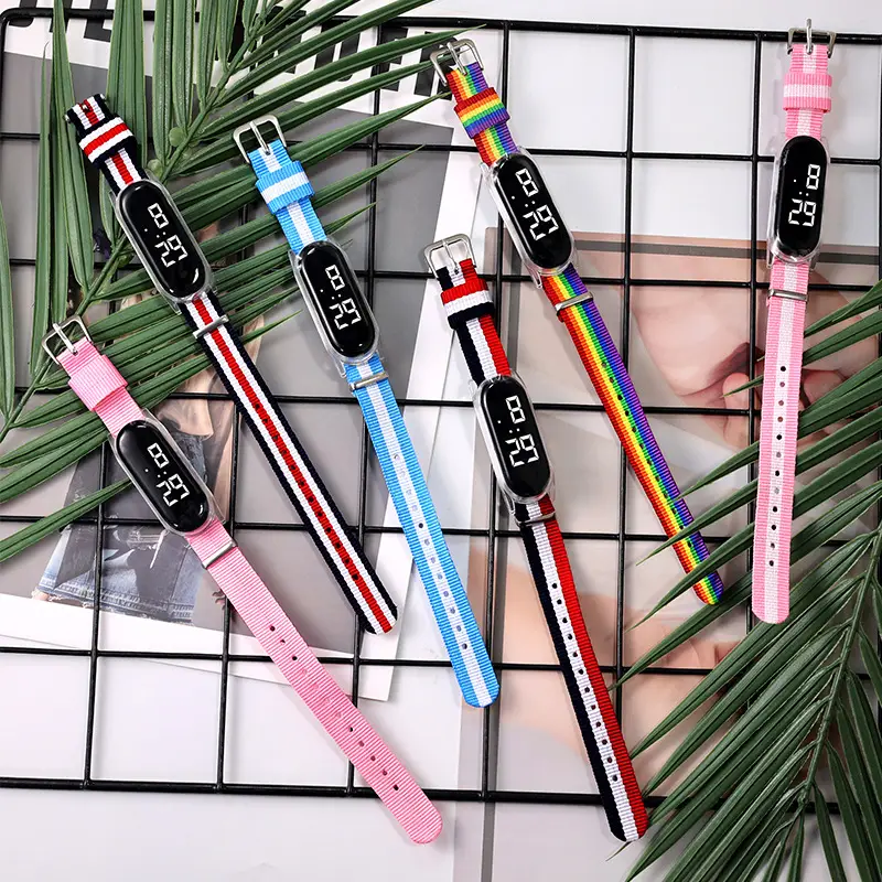 Pink Digital Watch with Waterproof Strap for Girls — feature 2