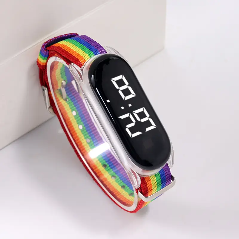 Pink Digital Watch with Waterproof Strap for Girls — feature 8