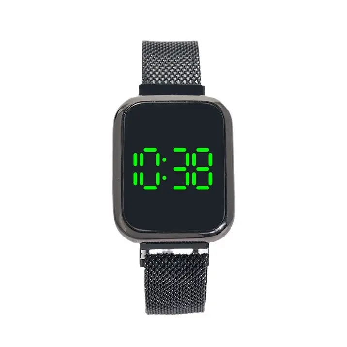 Korean Fashion Touch Green LED Watch for Men Women - Image 9